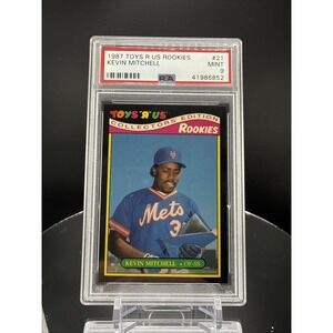 1987 Toys R Us Rookies #21 Kevin Mitchell PSA 9 New York Mets Rookie - Very Rare